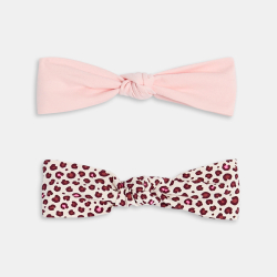 طوق شعر بعقدة فاخرة للطفلة الصغيرة (طقم من قطعتين)